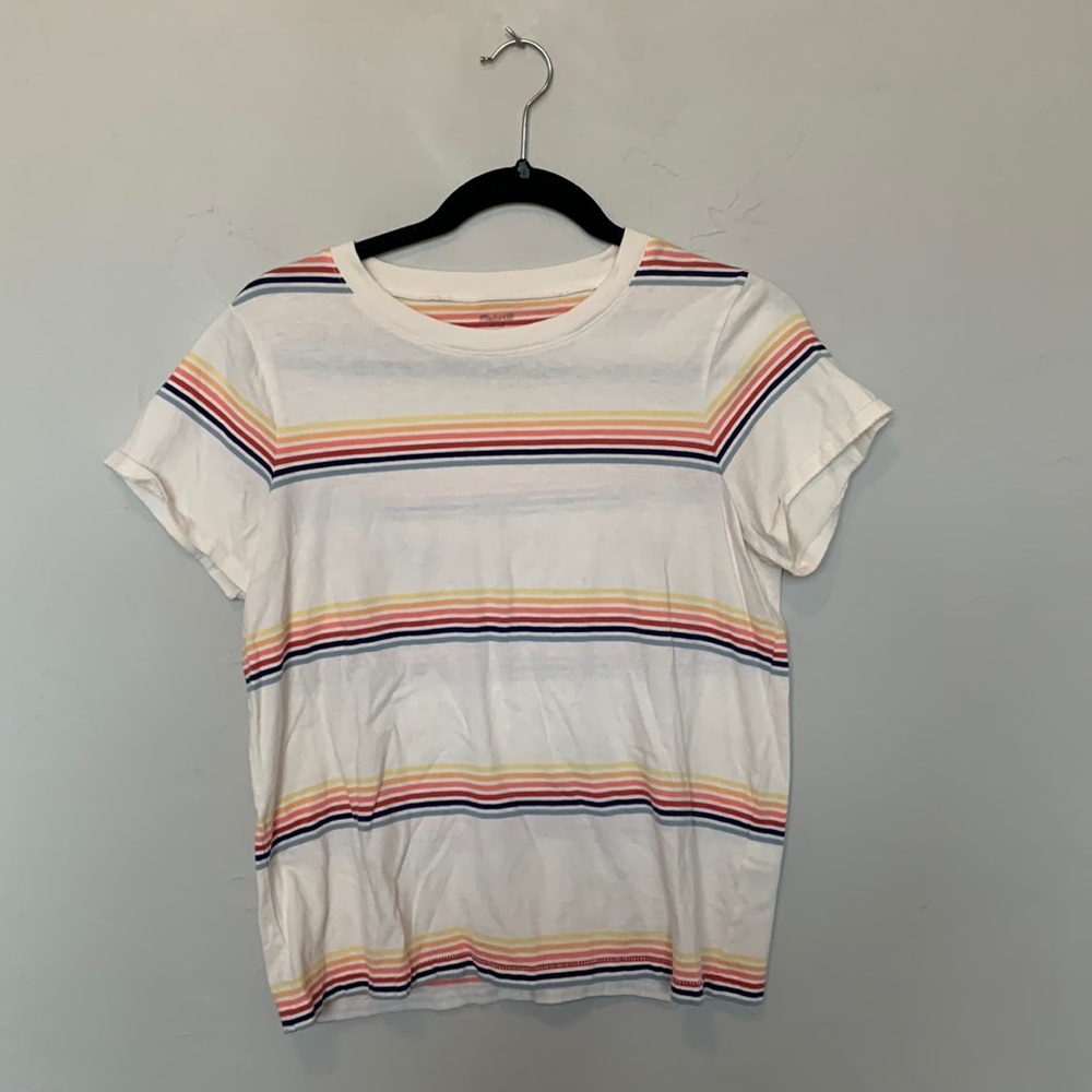 Madewell striped short sleeve t shirt
